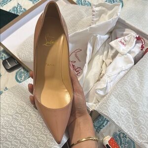 Christian Louboutin Tan Heels Classic Stiletto Pumps